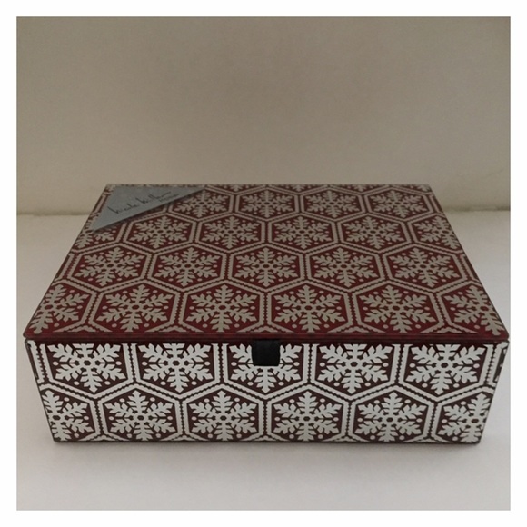 NICOLE MILLER Jewelry Box Organizer Snowflakes Holiday Design💥1 left💥 BNWT - Picture 1 of 3